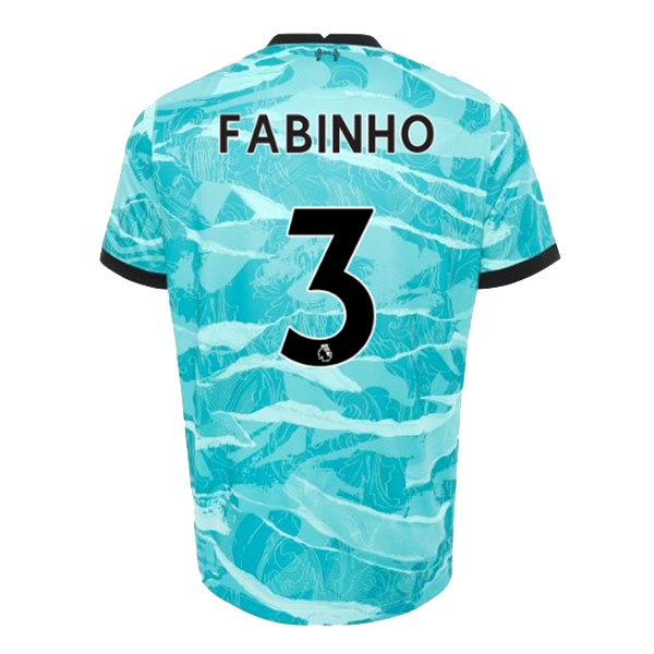Camiseta Liverpool NO.3 Fabinho 2ª Kit 2020 2021 Azul
